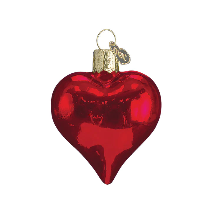 Large Shiny Red Heart Ornament