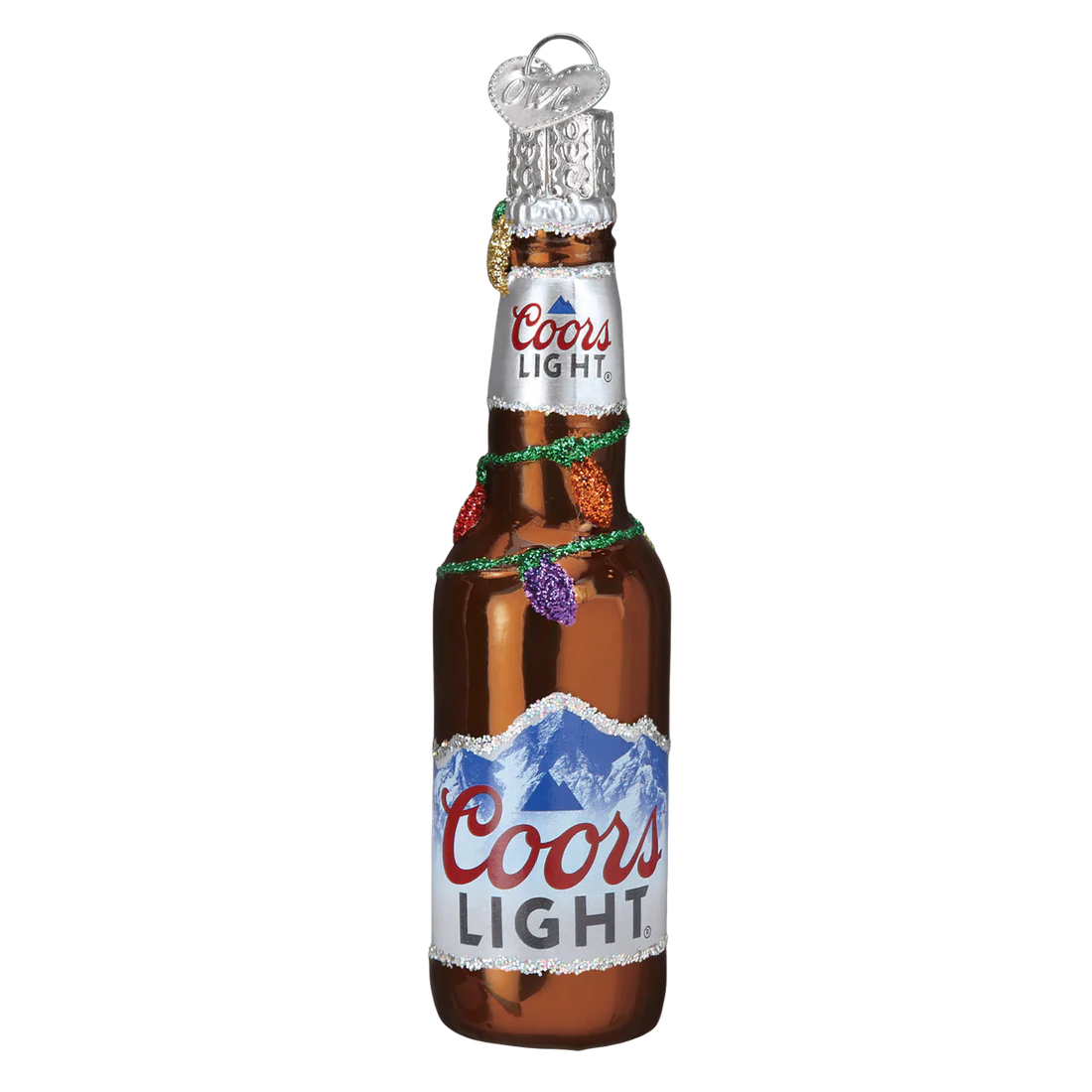 Holiday Coors Light Bottle Ornament