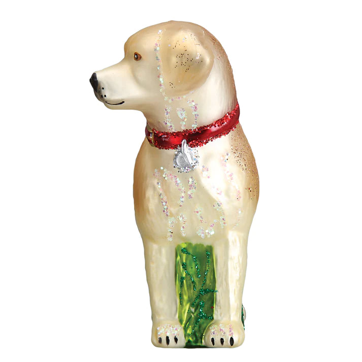 Standing Yellow Lab Ornament