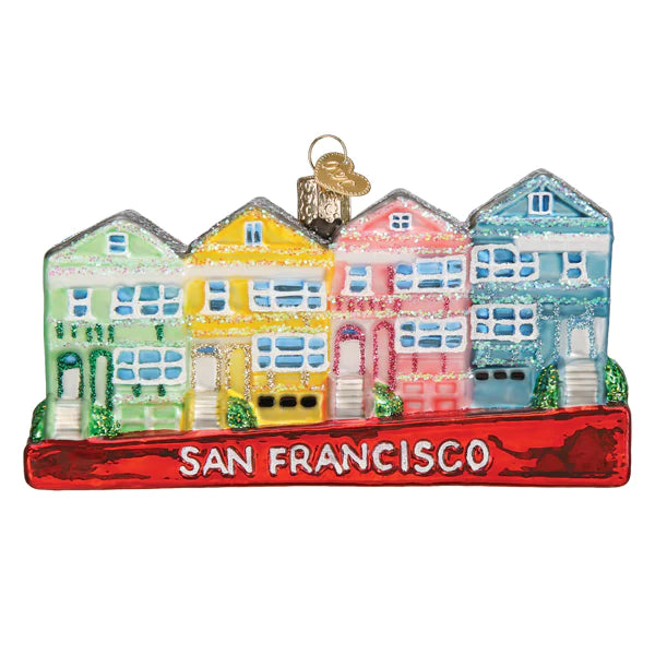San Francisco Painted Ladies Ornament