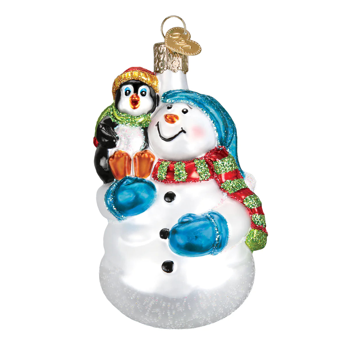 Snowman With Penguin Pal