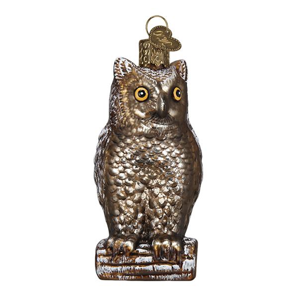 Vintage Wise Old Owl Ornament